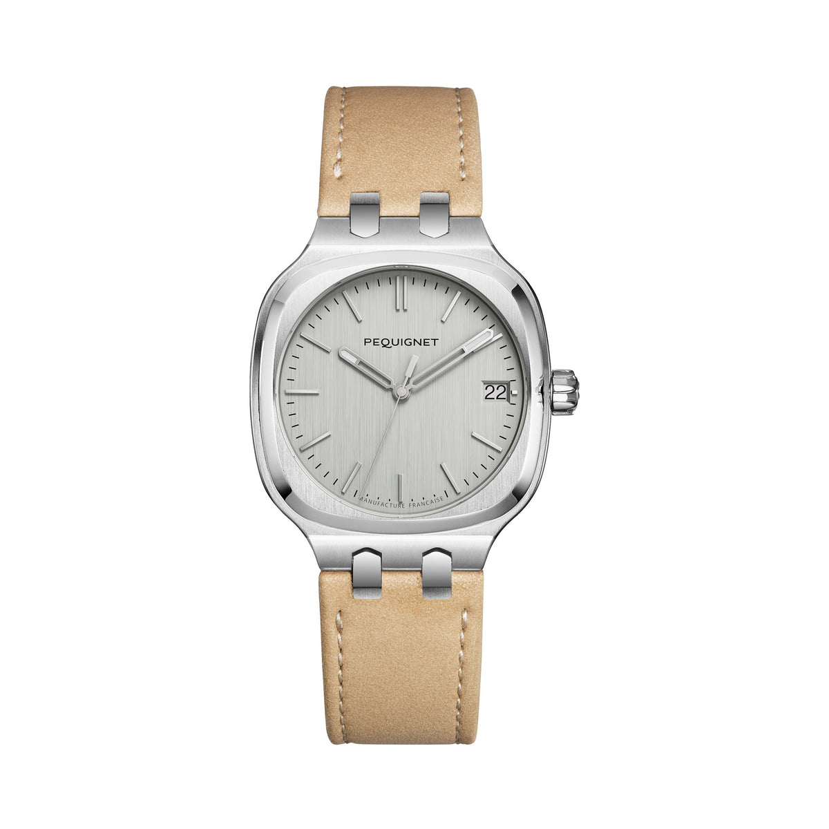 Concorde 36mm – Silver – Leather / Beige
