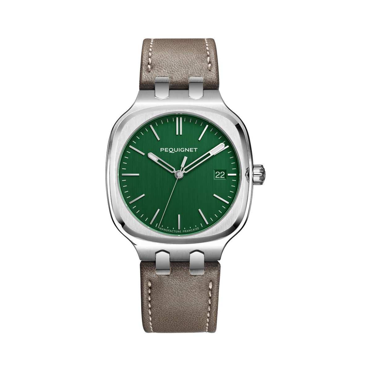 Concorde 40mm – Green – Leather / Taupe