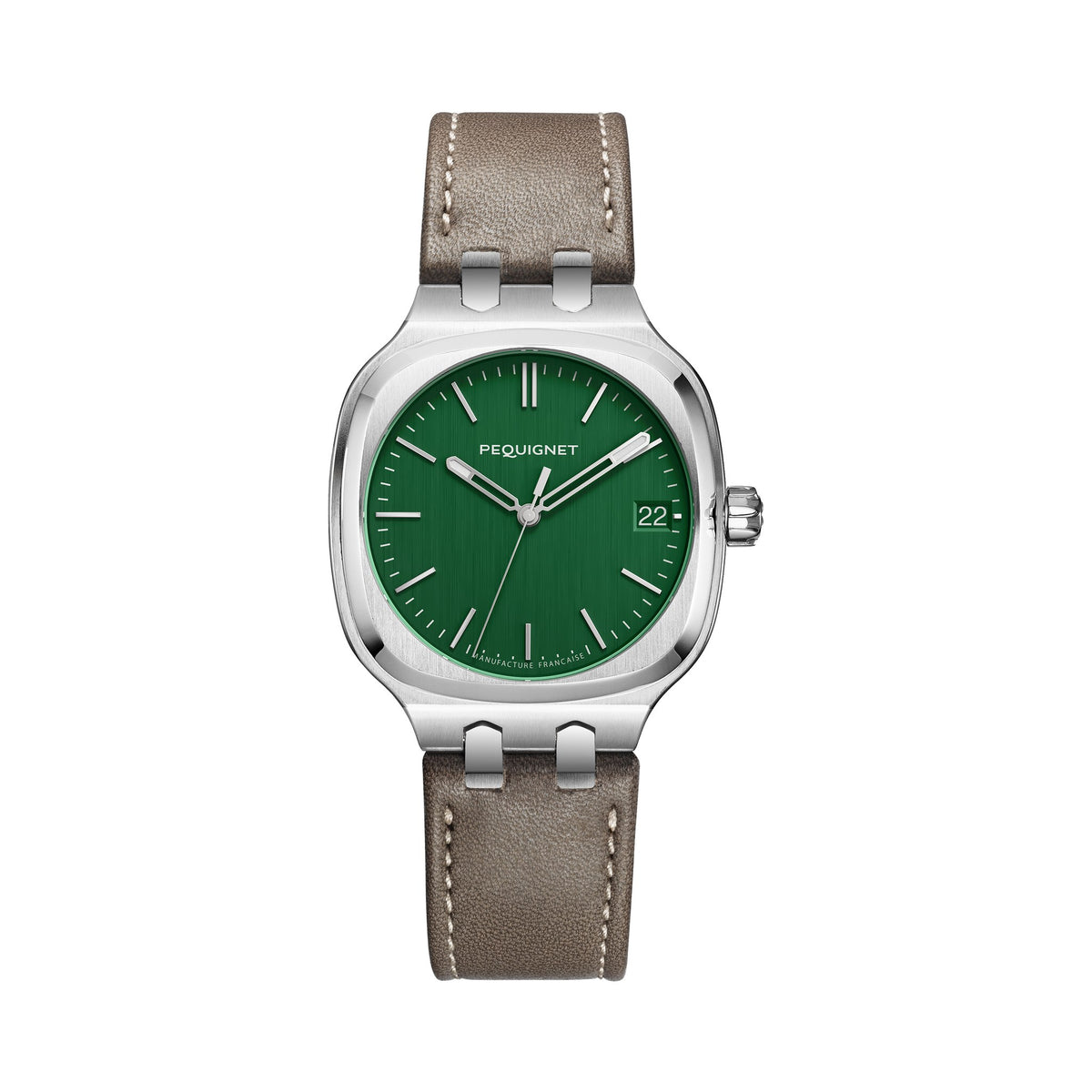 Concorde 36mm – Green – Leather / Taupe