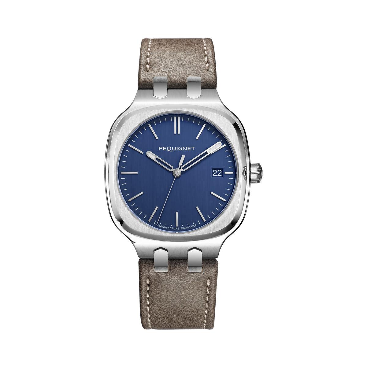 Concorde 40mm – Blue – Leather / Taupe