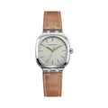Concorde 30mm – Silver With Gold Index – Leather / Gold Dark