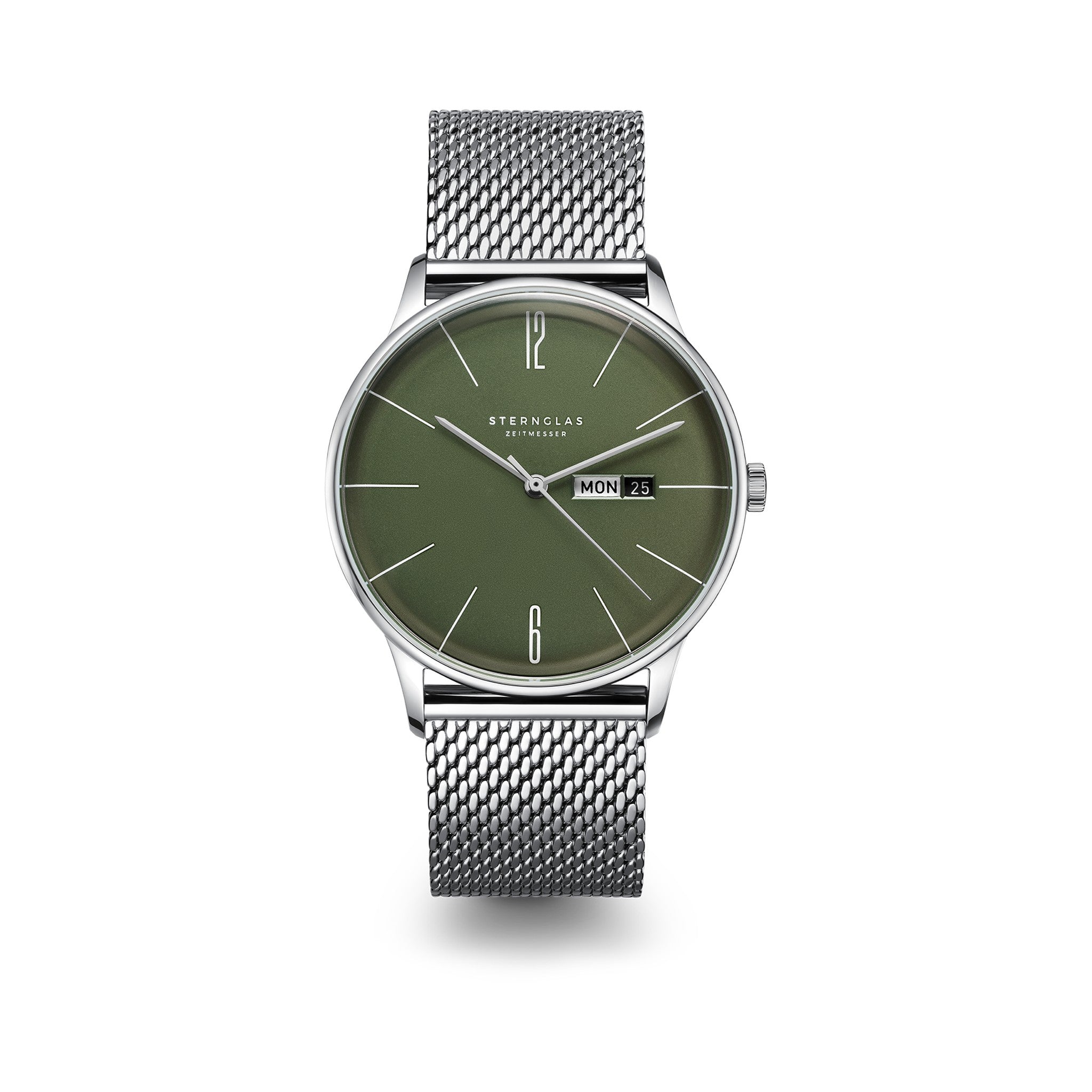 BERLIN green / Milanaise 20 silver