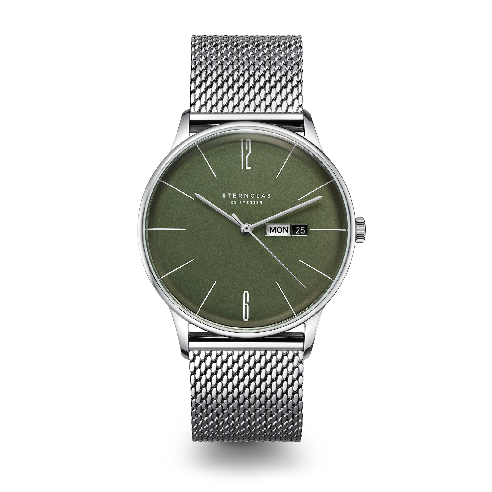 BERLIN green / Milanaise 20 silver