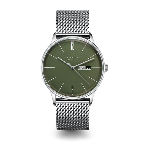 BERLIN green / Milanaise 20 silver