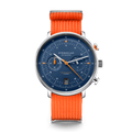 HAMBURG Chrono  dark blue silver / Field 20 signalorange
