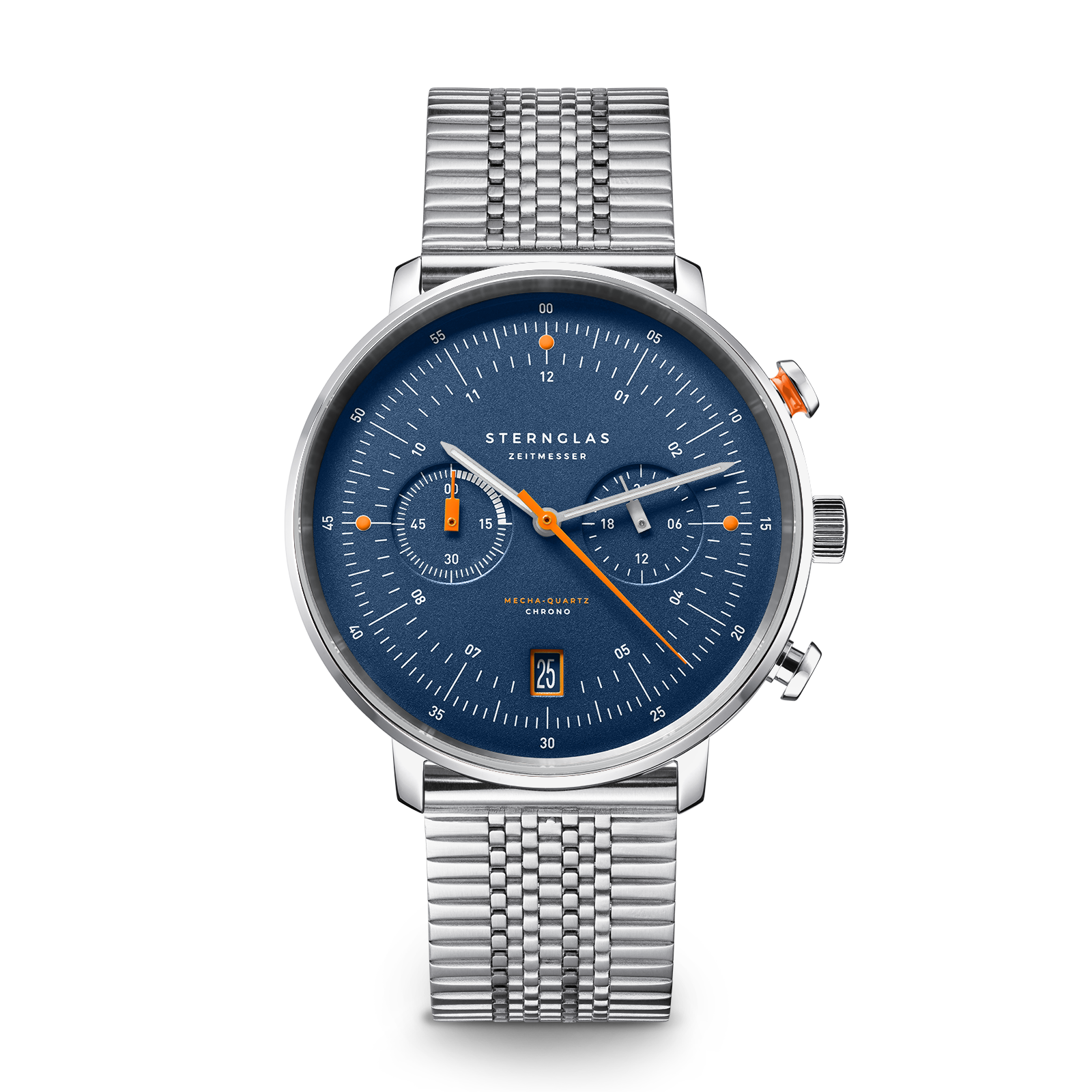 HAMBURG Chrono  dark blue silver / SuperSlim 20 silver