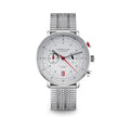 HAMBURG Chrono silver-satined silver / SuperSlim metal strap 20 silver