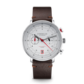 HAMBURG Chrono silver-satined silver / Vintage 20 mocha