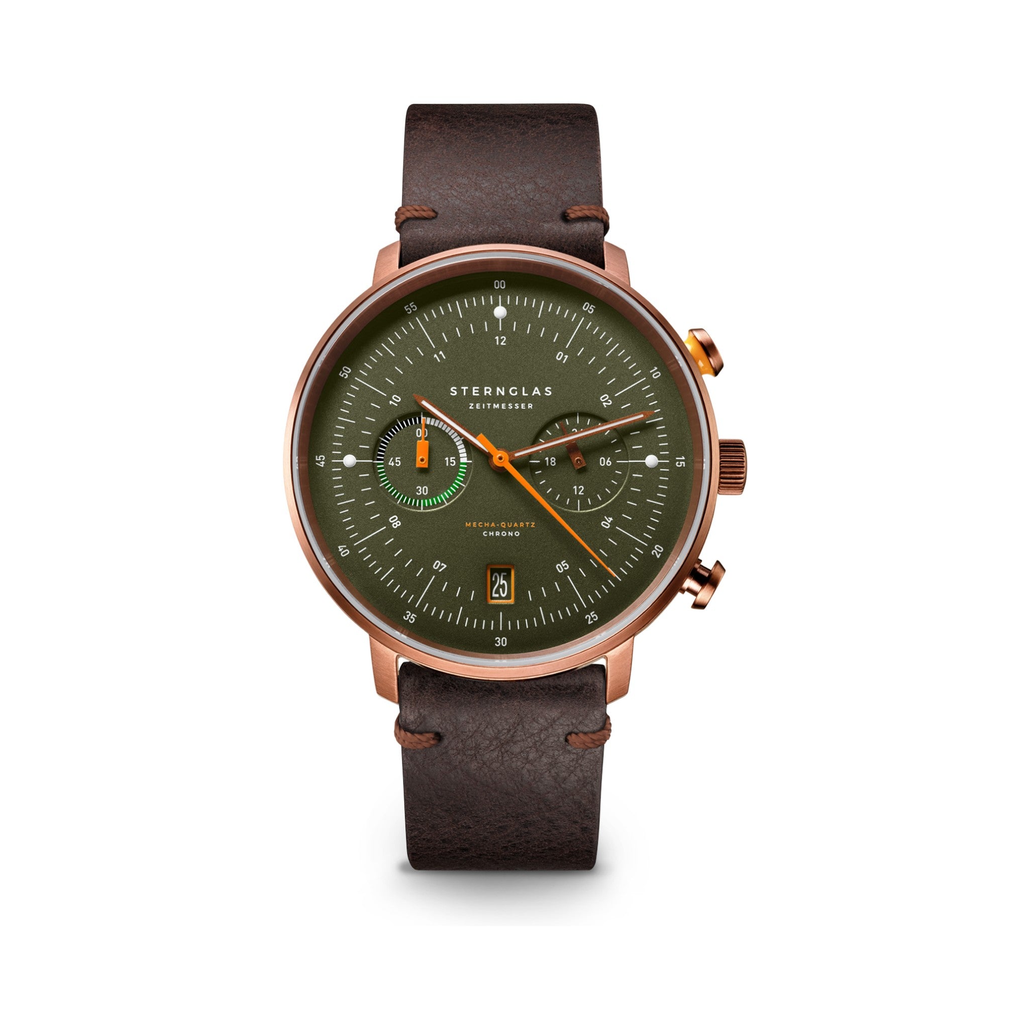HAMBURG Chrono green bronze / Vintage 20 mocha
