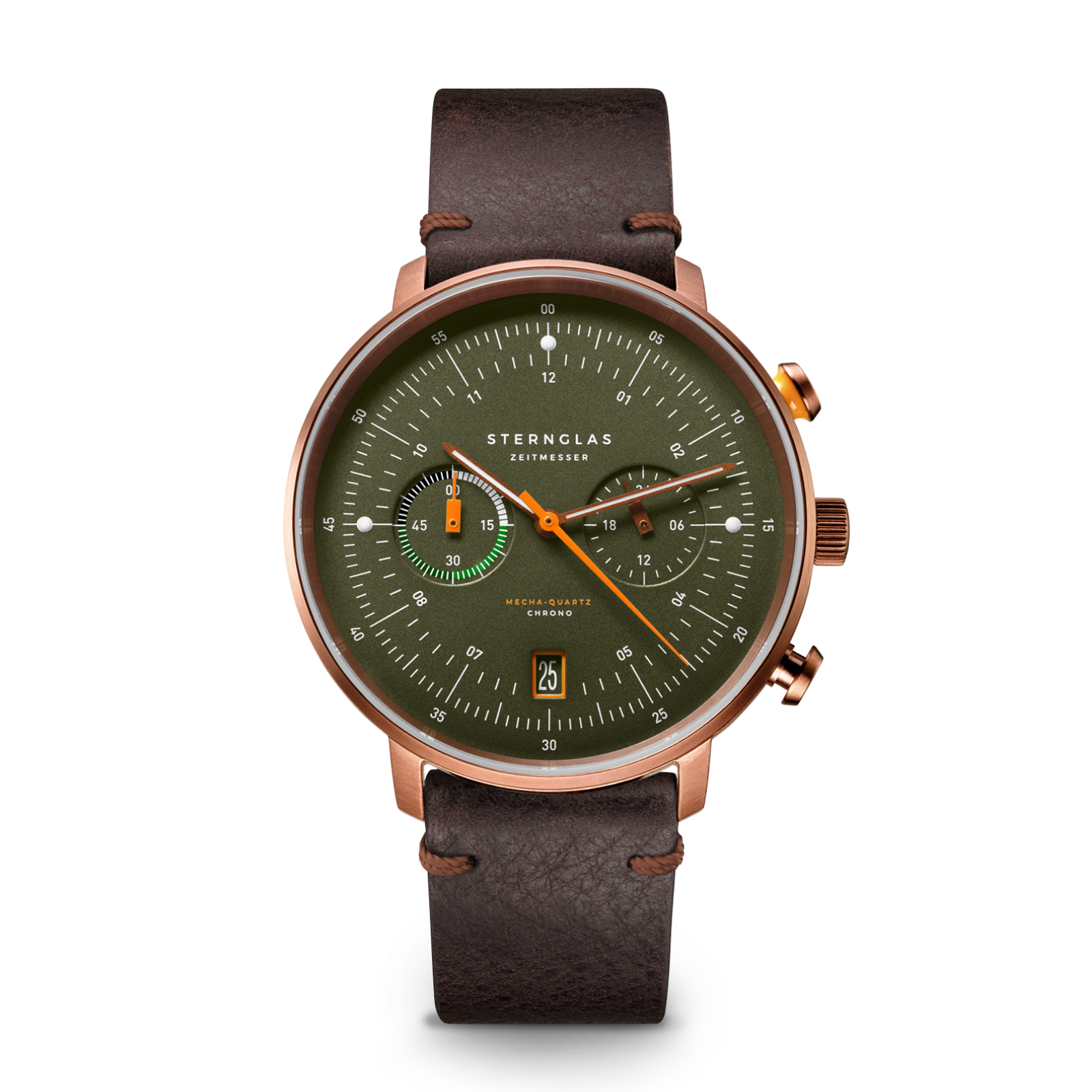 HAMBURG Chrono green bronze / Vintage 20 mocha