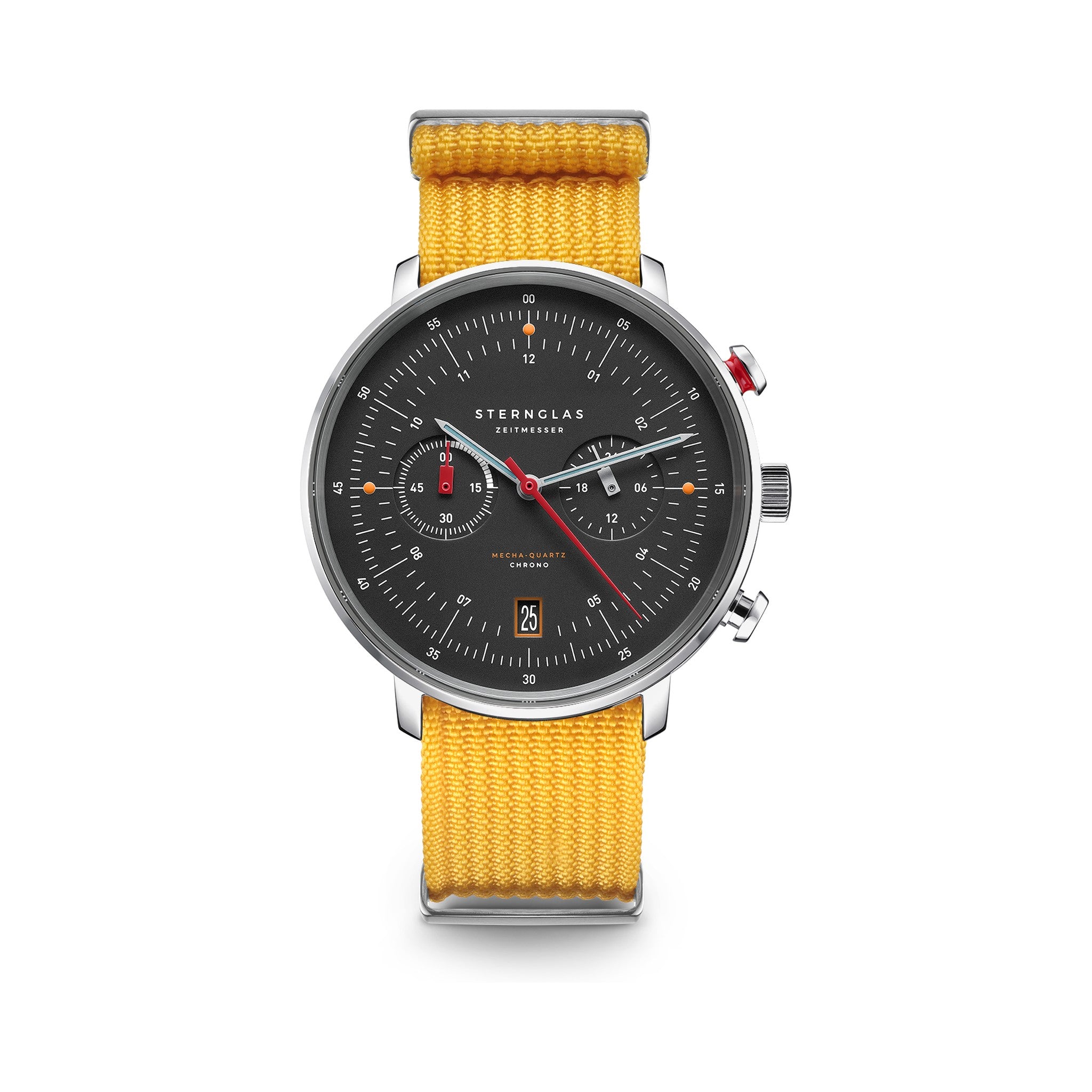HAMBURG Chrono Edition Neuwerk schwarz silber / Field 20 signalgelb