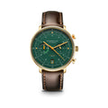 HAMBURG Chrono Edition Vintage dark green gold / Bridle 20 dark brown