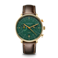 HAMBURG Chrono Edition Vintage dark green gold / Bridle 20 dark brown