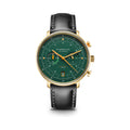 HAMBURG Chrono Edition Vintage dark green gold / Bridle 20 black
