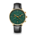 HAMBURG Chrono Edition Vintage dark green gold / Bridle 20 black