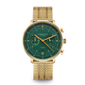 HAMBURG Chrono Edition Vintage dark green gold / SuperSlim 20 gold