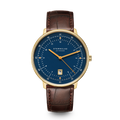 HAMBURG dark blue gold / Heritage 20 dark brown gold