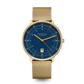 HAMBURG  dark blue gold / Milanaise 20 gold