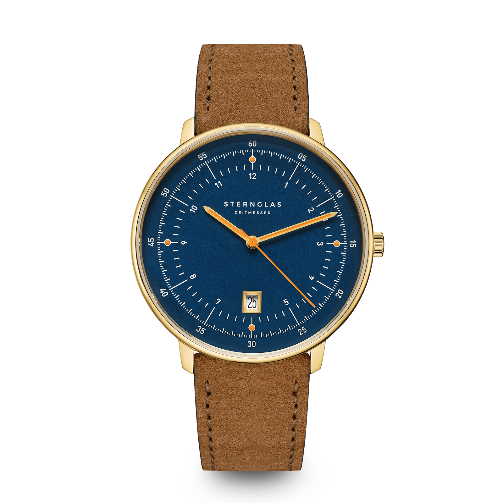 HAMBURG  dark blue gold / suede 20 brown