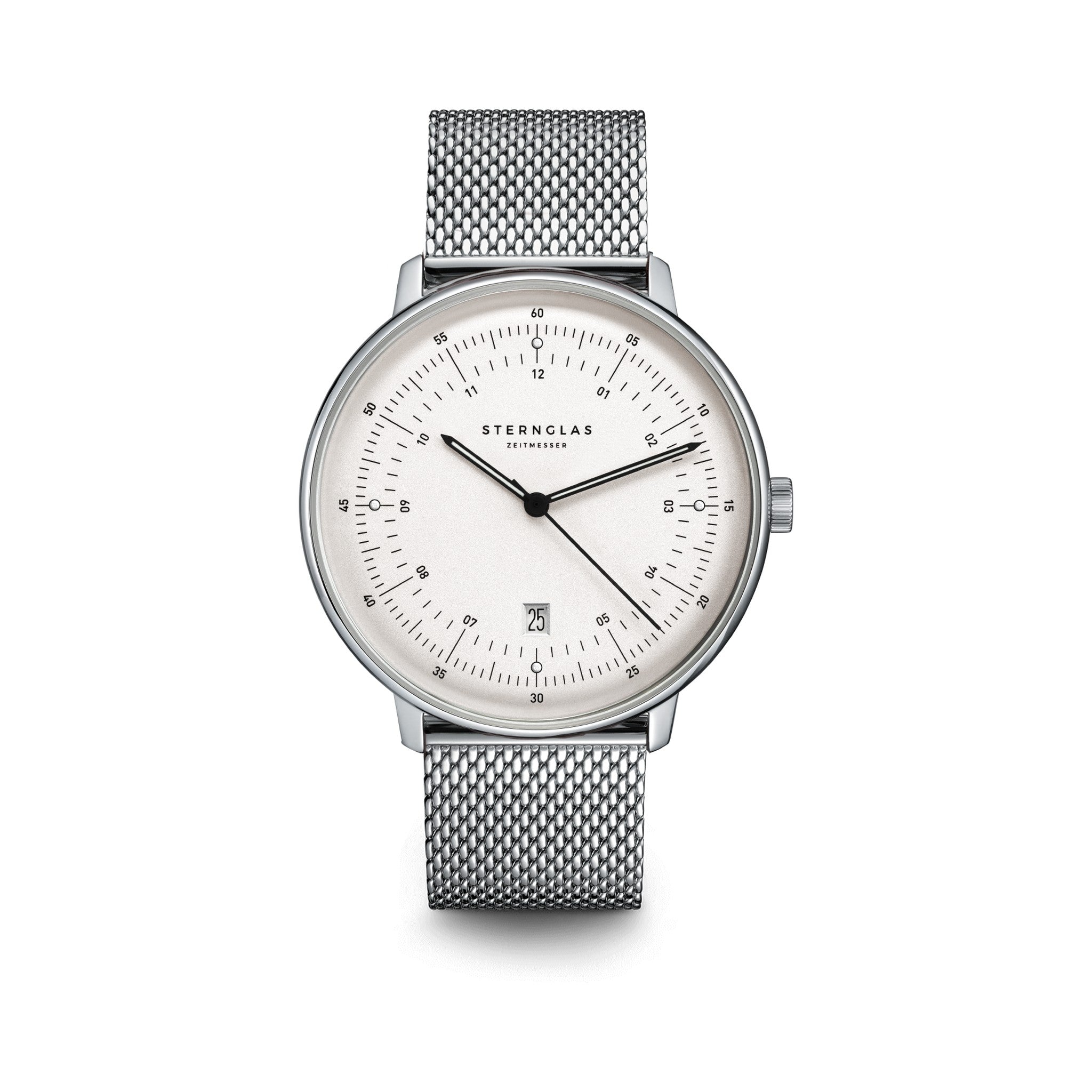 HAMBURG satined-silver silver / Milanaise 20 silver