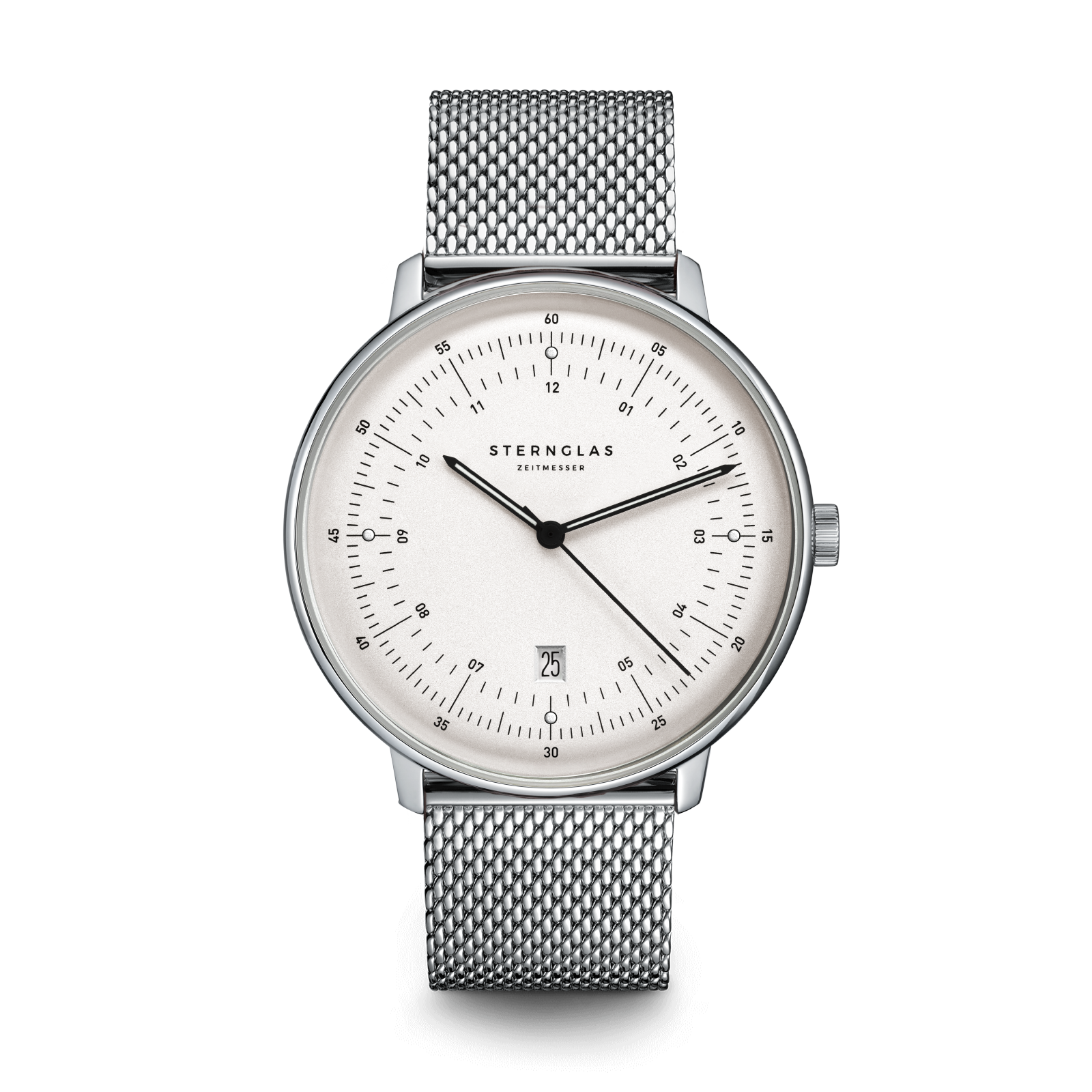 HAMBURG satined-silver silver / Milanaise 20 silver
