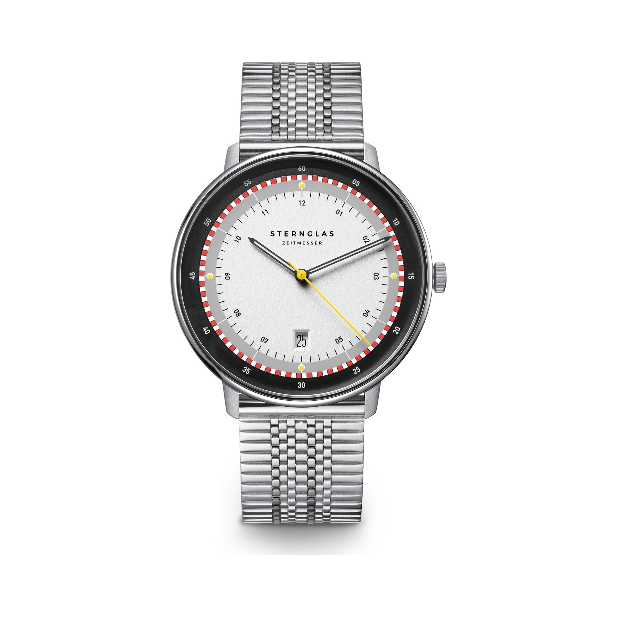 HAMBURG Edition Hafen grey silver / SuperSlim metal strap 20 silver