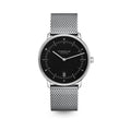 NAOS pianoblack silver / Milanaise 20 silver