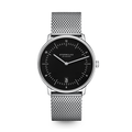 NAOS pianoblack silver / Milanaise 20 silver