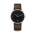 NAOS pianoblack silver / Premium 20 dark brown