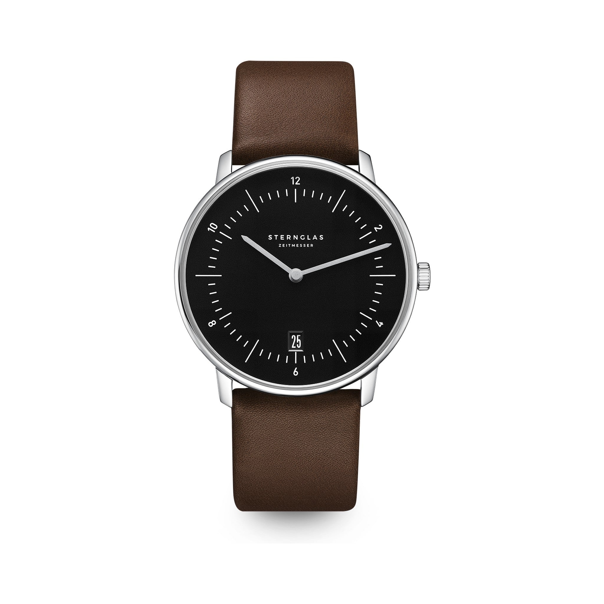 NAOS pianoblack silver / Premium 20 dark brown