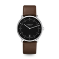 NAOS pianoblack silver / Premium 20 dark brown