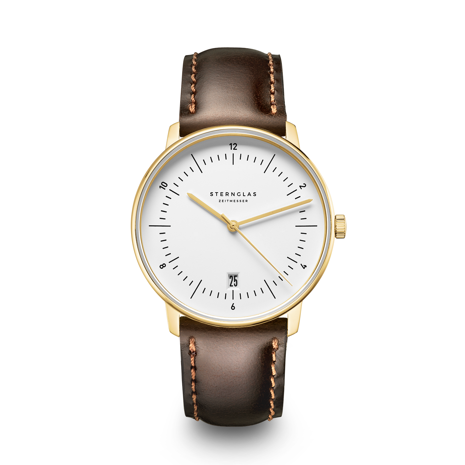 NAOS Edition Heritage white gold / Bridle 20 dark brown gold (polished)