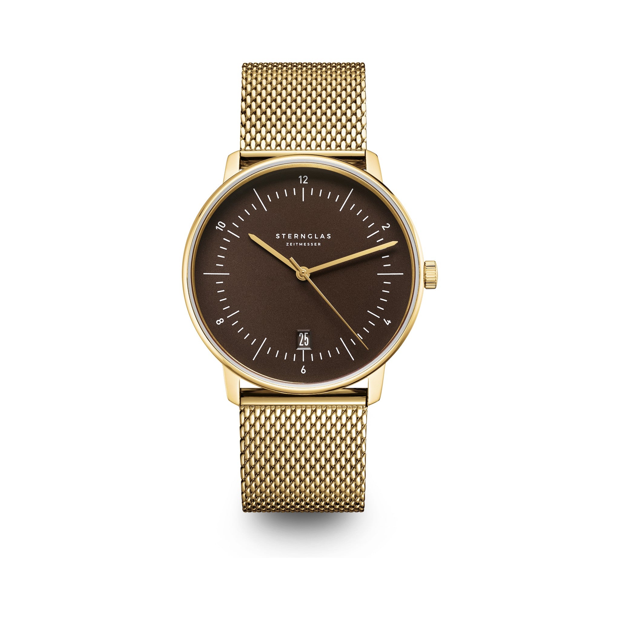 NAOS Edition Heritage dark brown gold / Milanaise 20 gold (polished)