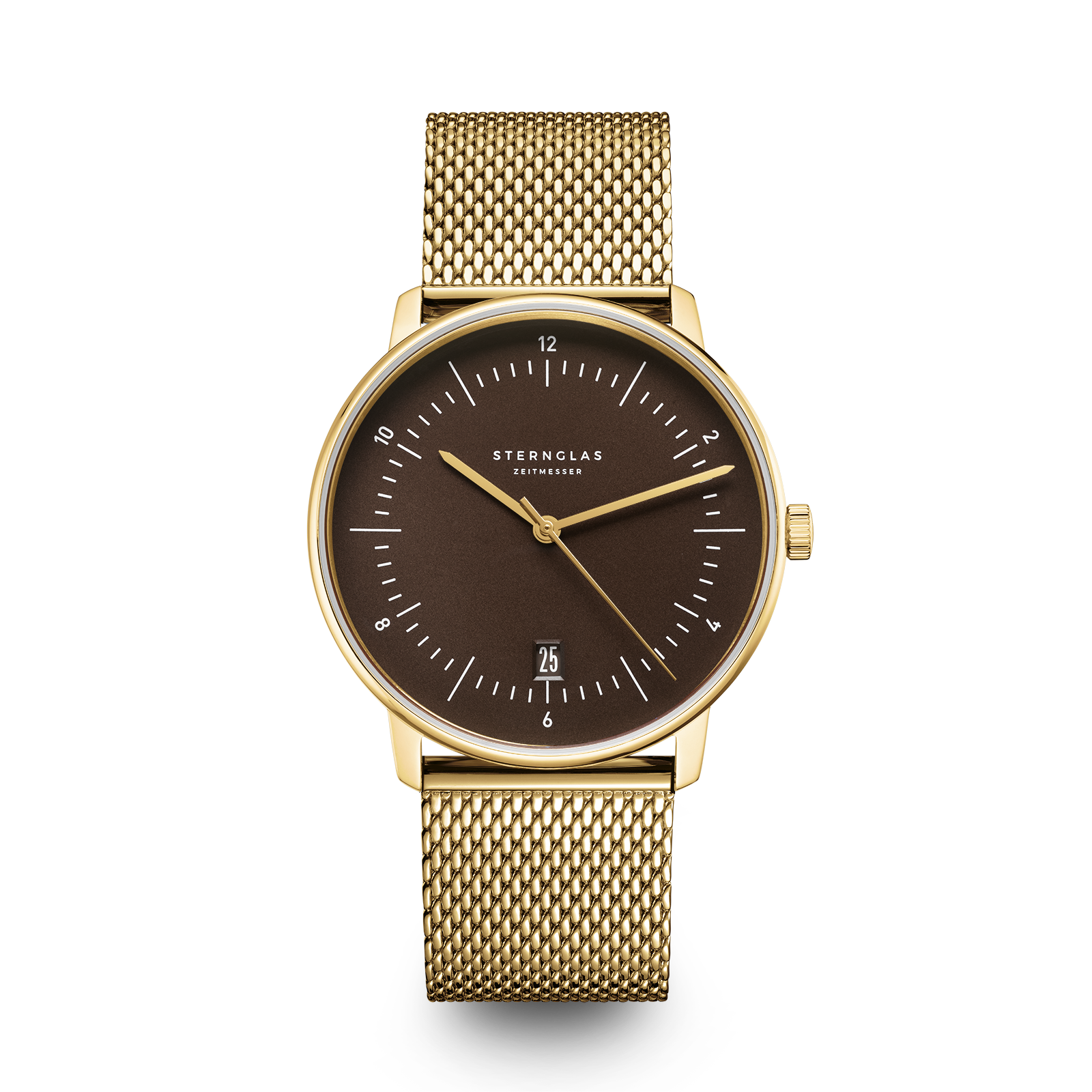 NAOS Edition Heritage dark brown gold / Milanaise 20 gold (polished)