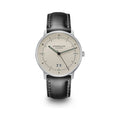 NAOS Big Date alabaster silver / Bridle 20 black silver