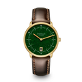 NAOS Edition Aventurin dark green gold / Bridle 20 dunkelbraun