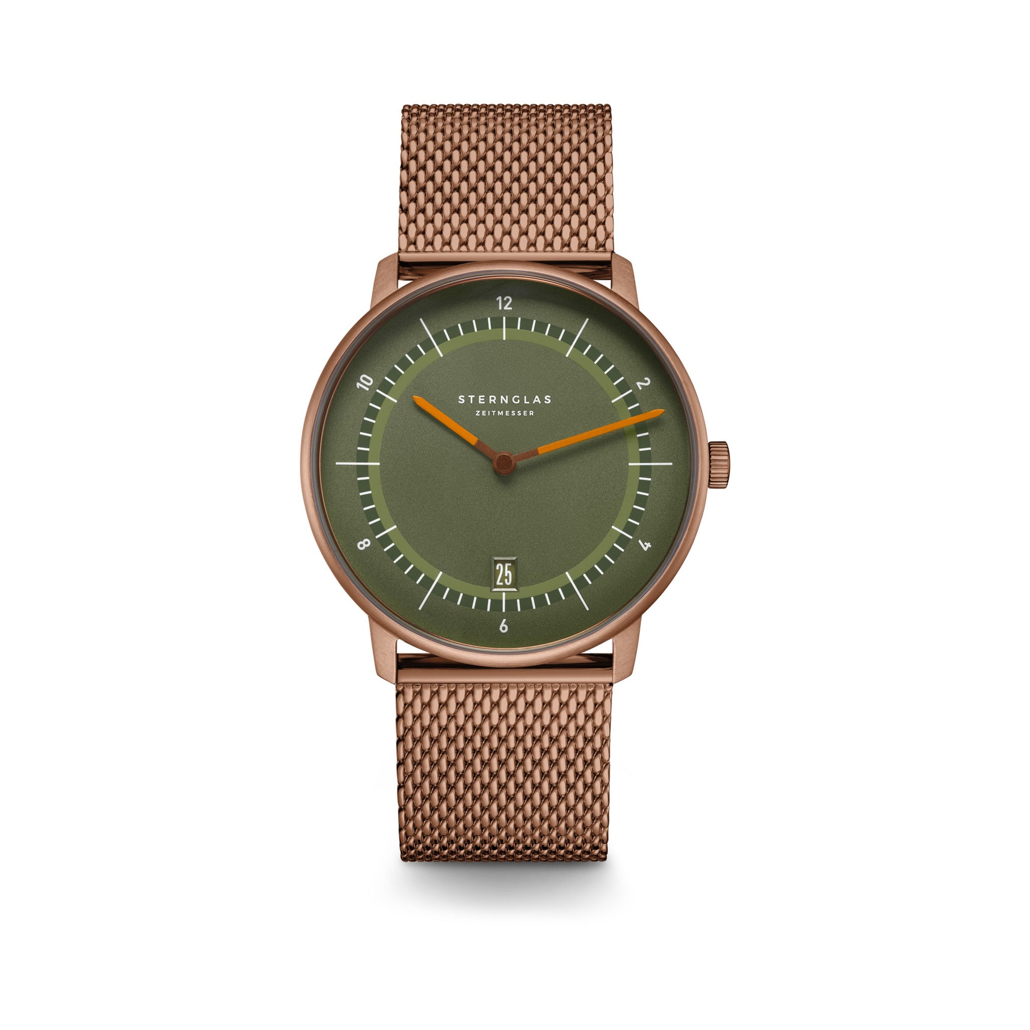 NAOS Edition 1905 dark green bronze / Milanaise 20 bronze