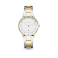 NAOS XS white gold / metal strap bi-color