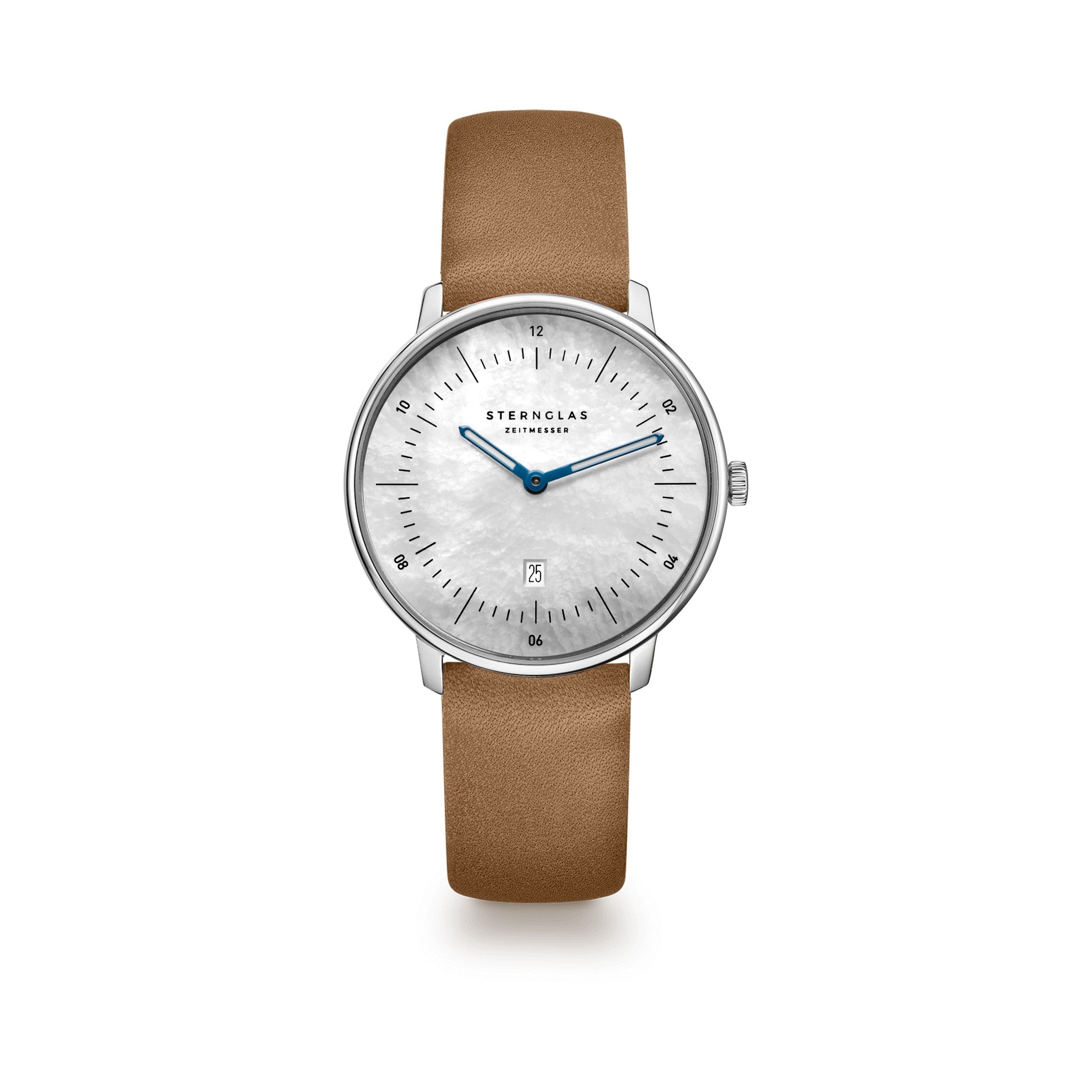 NAOS XS Edition mother of pearl  white silver  / Klassik 16 camel