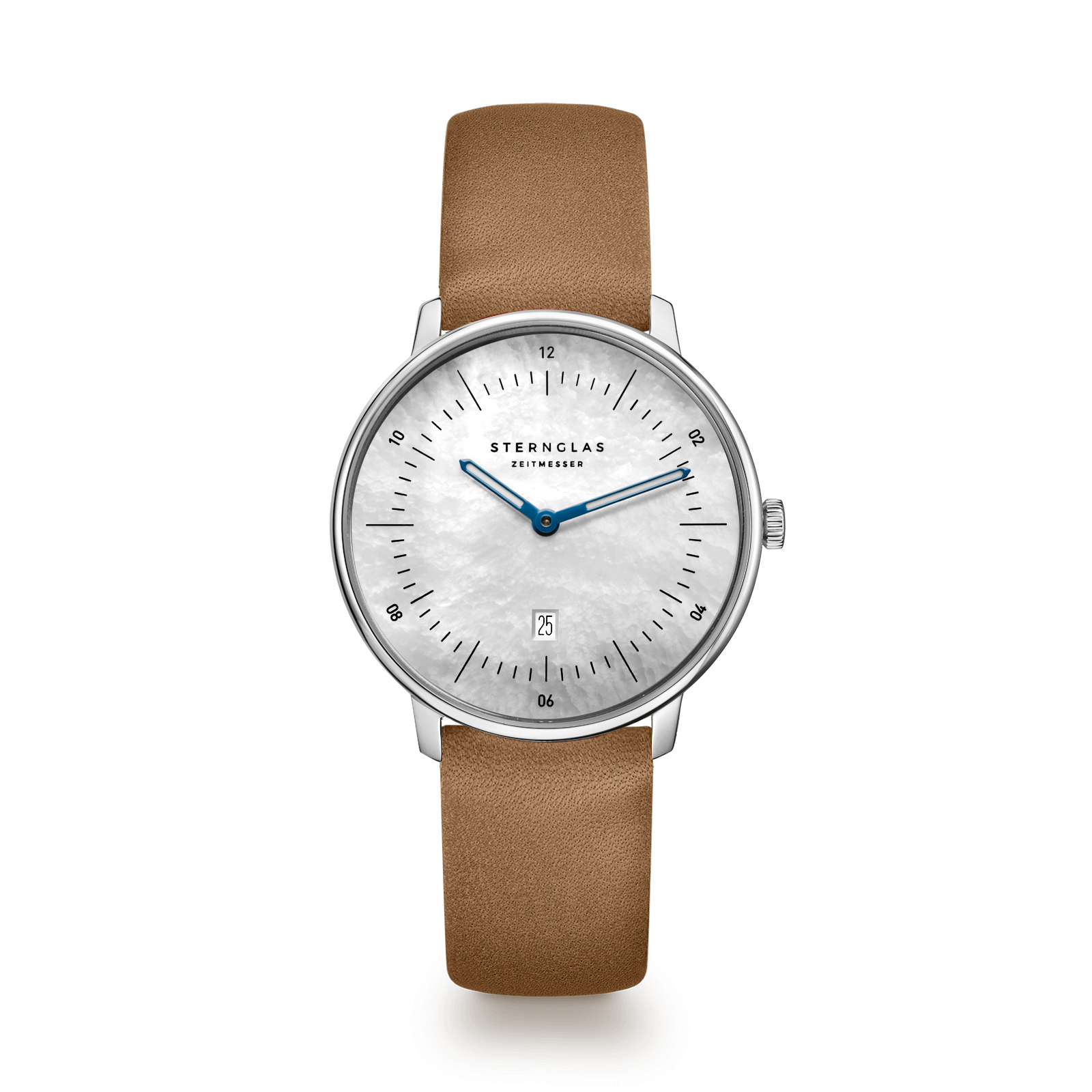 NAOS XS Edition mother of pearl  white silver  / Klassik 16 camel