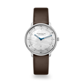 NAOS XS Edition mother of pearl  white silver / Klassik 16 dark brown