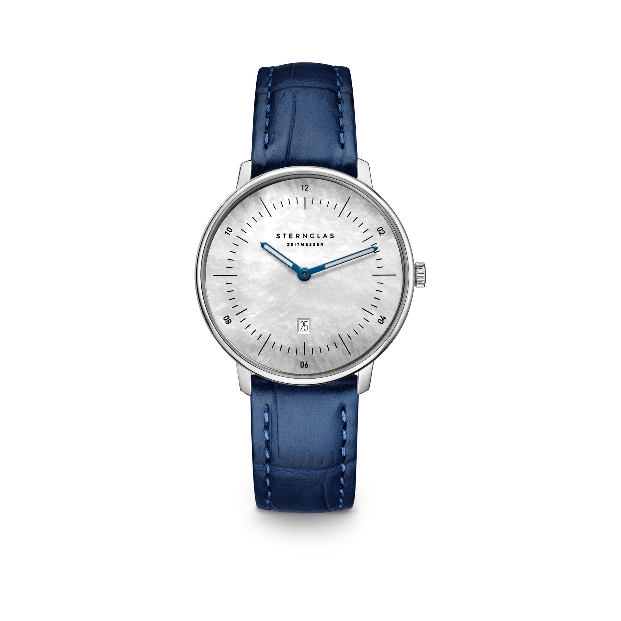NAOS XS Edition mother of pearl  white silver / Noble 16 dark blue