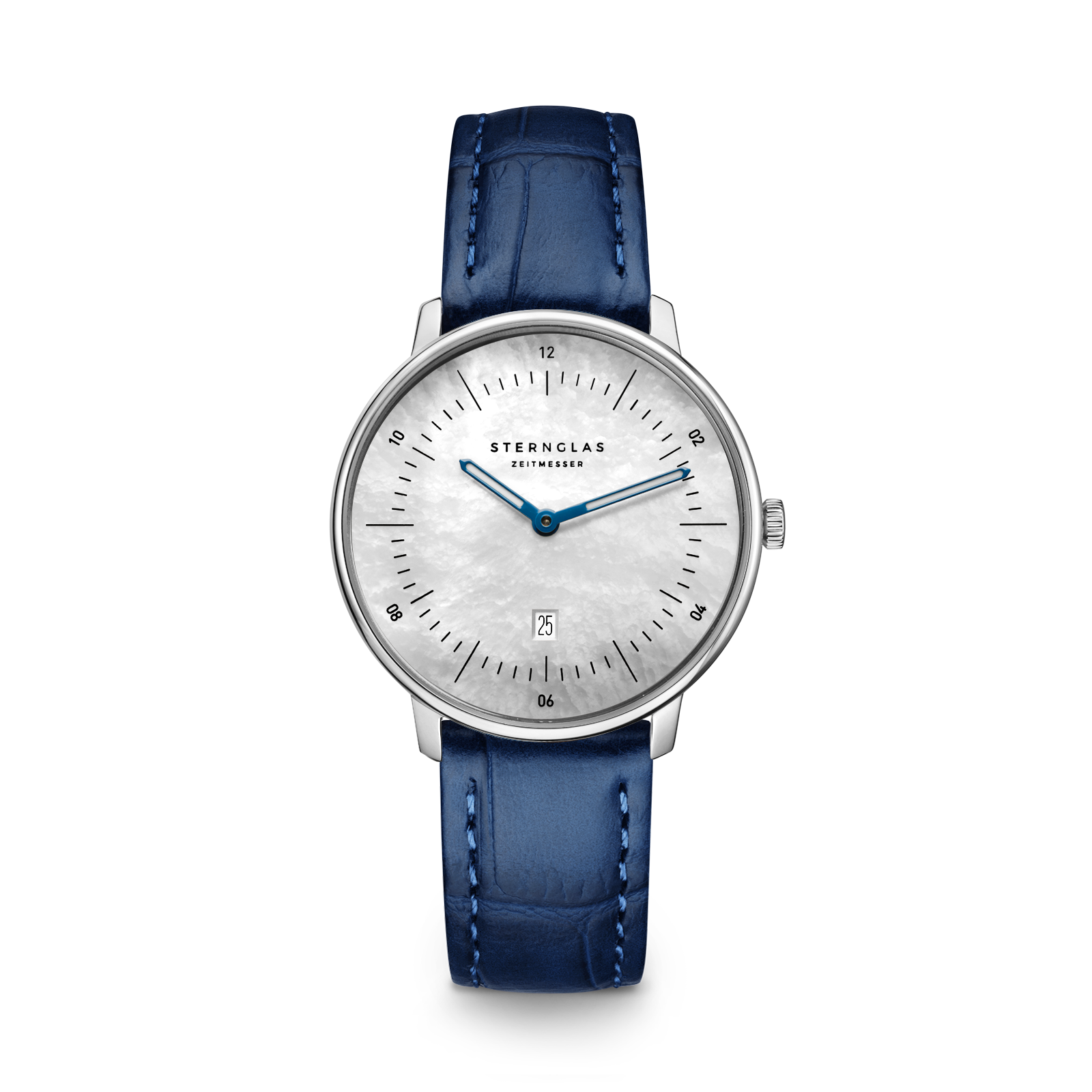 NAOS XS Edition mother of pearl  white silver / Noble 16 dark blue