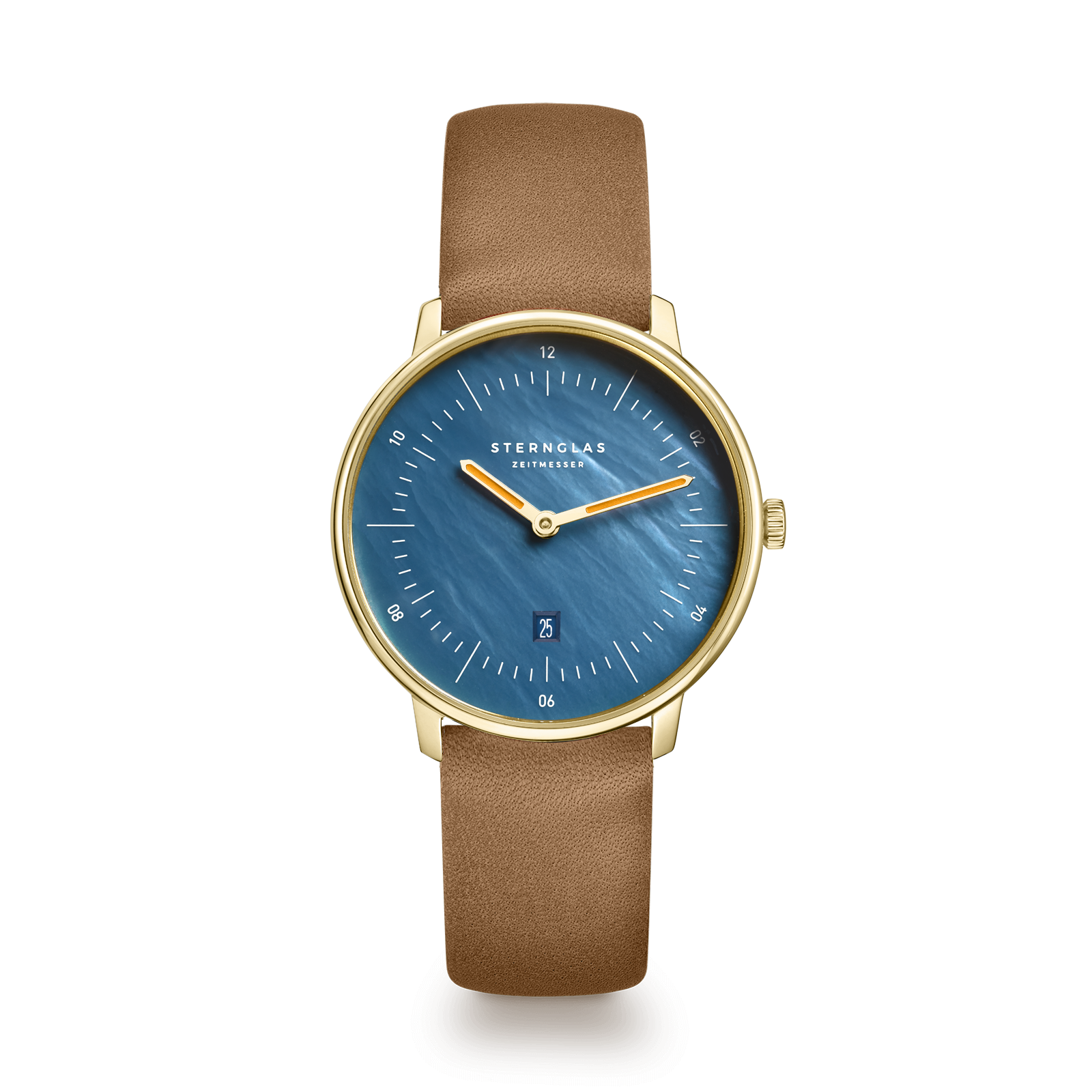 NAOS XS Edition mother of pearl dark blue gold / Klassik 16 camel