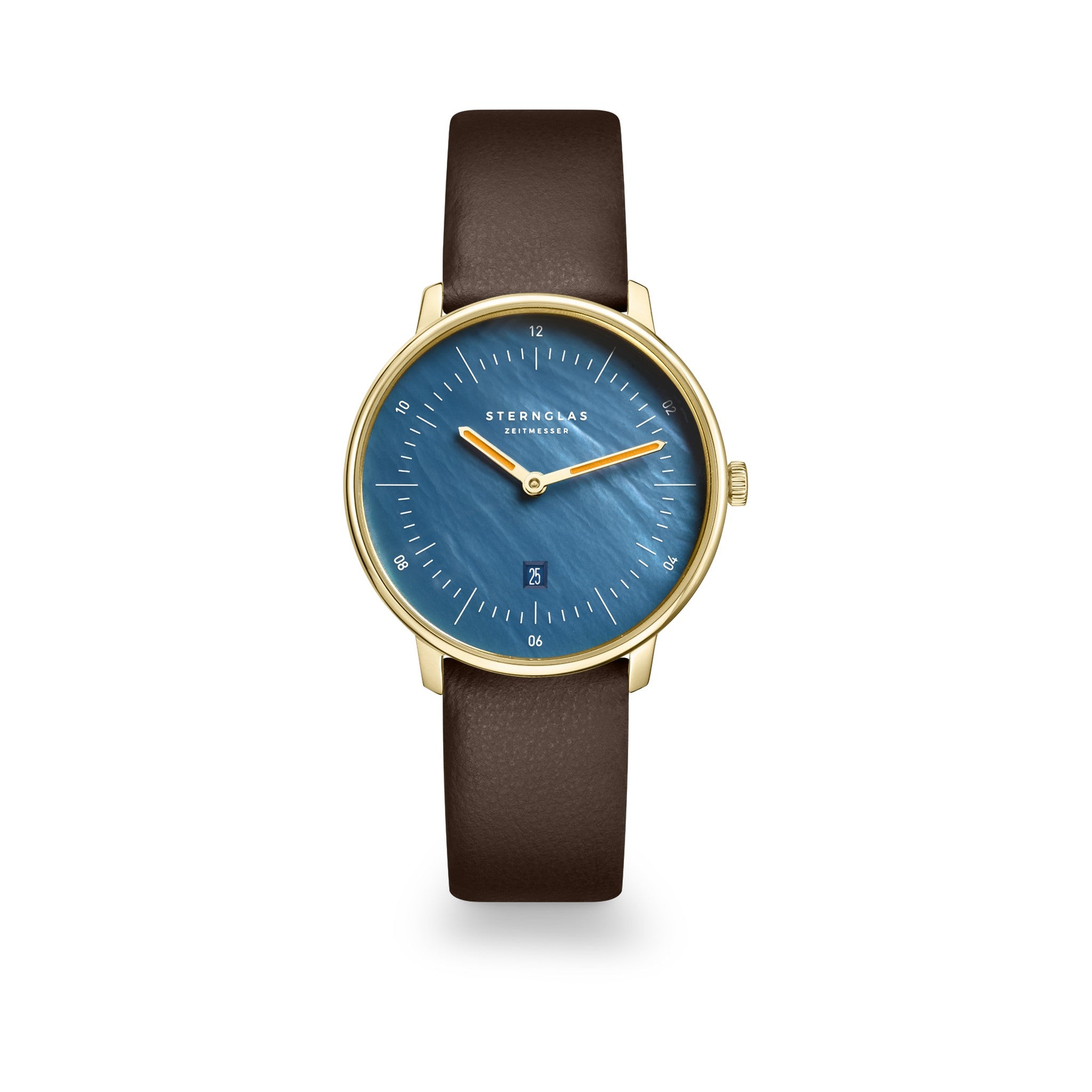 NAOS XS Edition mother of pearl dark blue gold / Klassik 16 dark brown