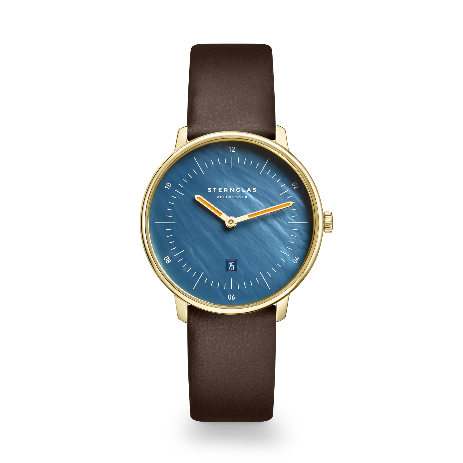 NAOS XS Edition mother of pearl dark blue gold / Klassik 16 dark brown