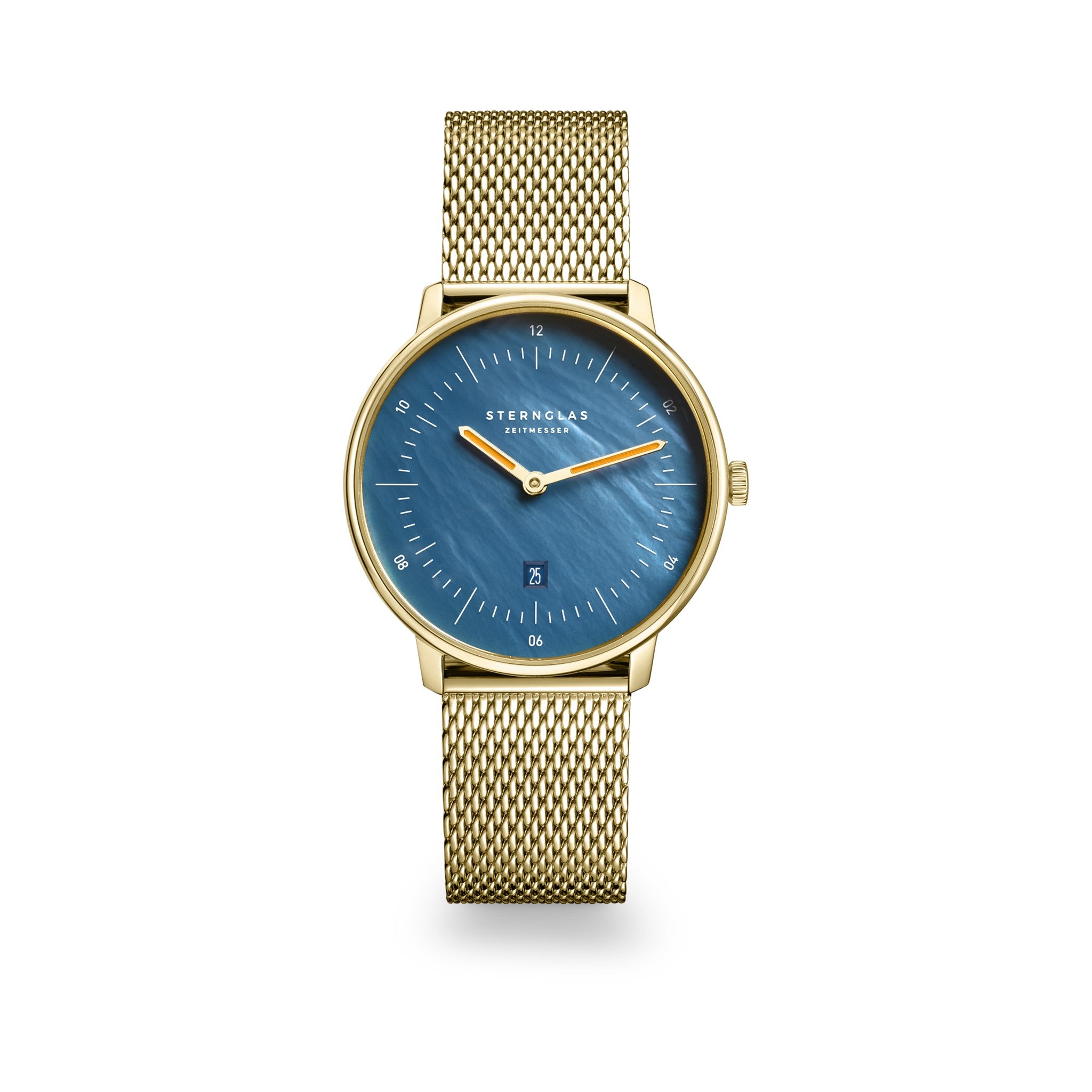 NAOS XS Edition mother of pearl dark blue gold / Milanaise 16 gold