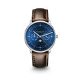 NAOS Mondphase mitternachtsblau silber / Bridle 20 dunkelbraun