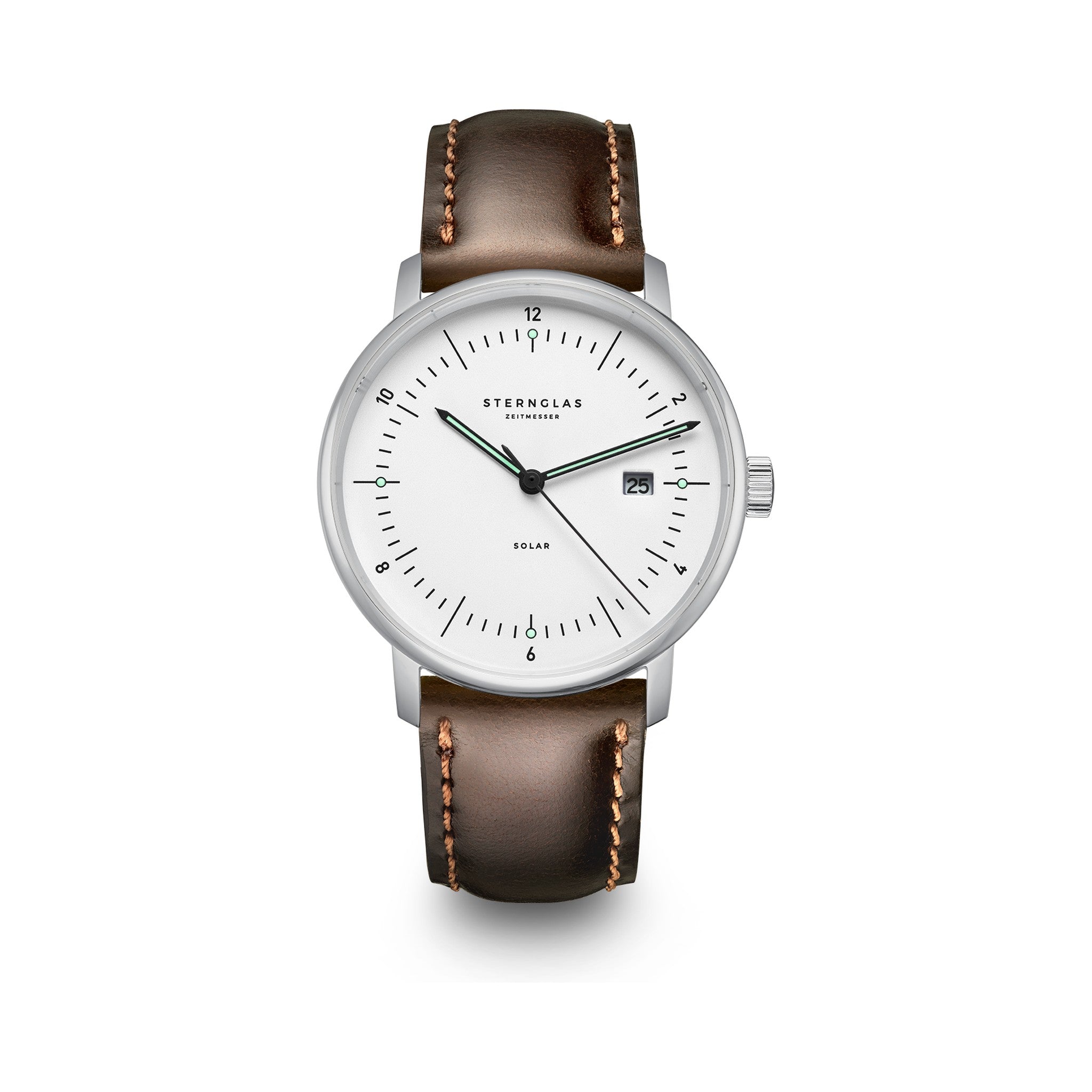 NAOS SOLAR white silver / Bridle 20 dark brown