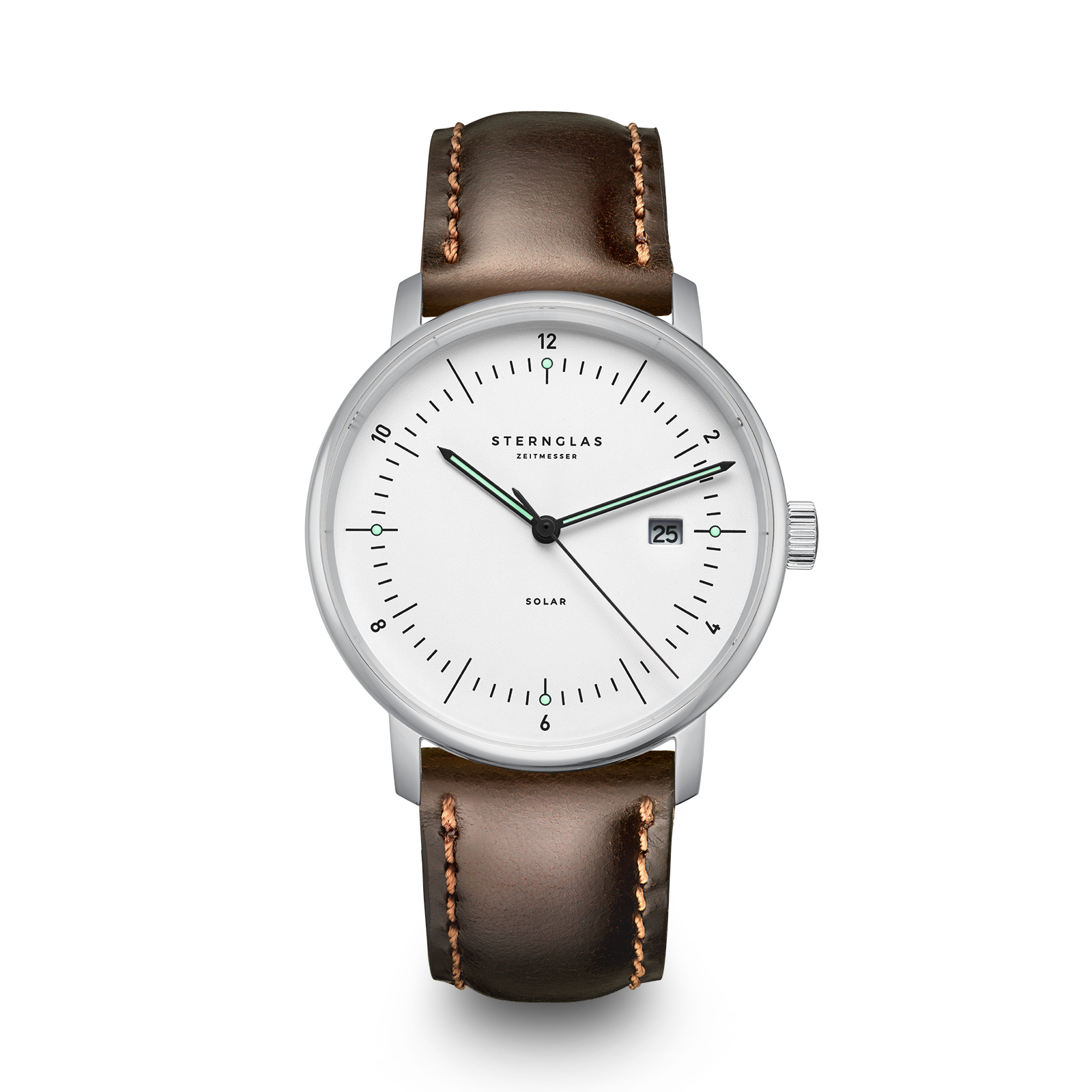 NAOS SOLAR white silver / Bridle 20 dark brown